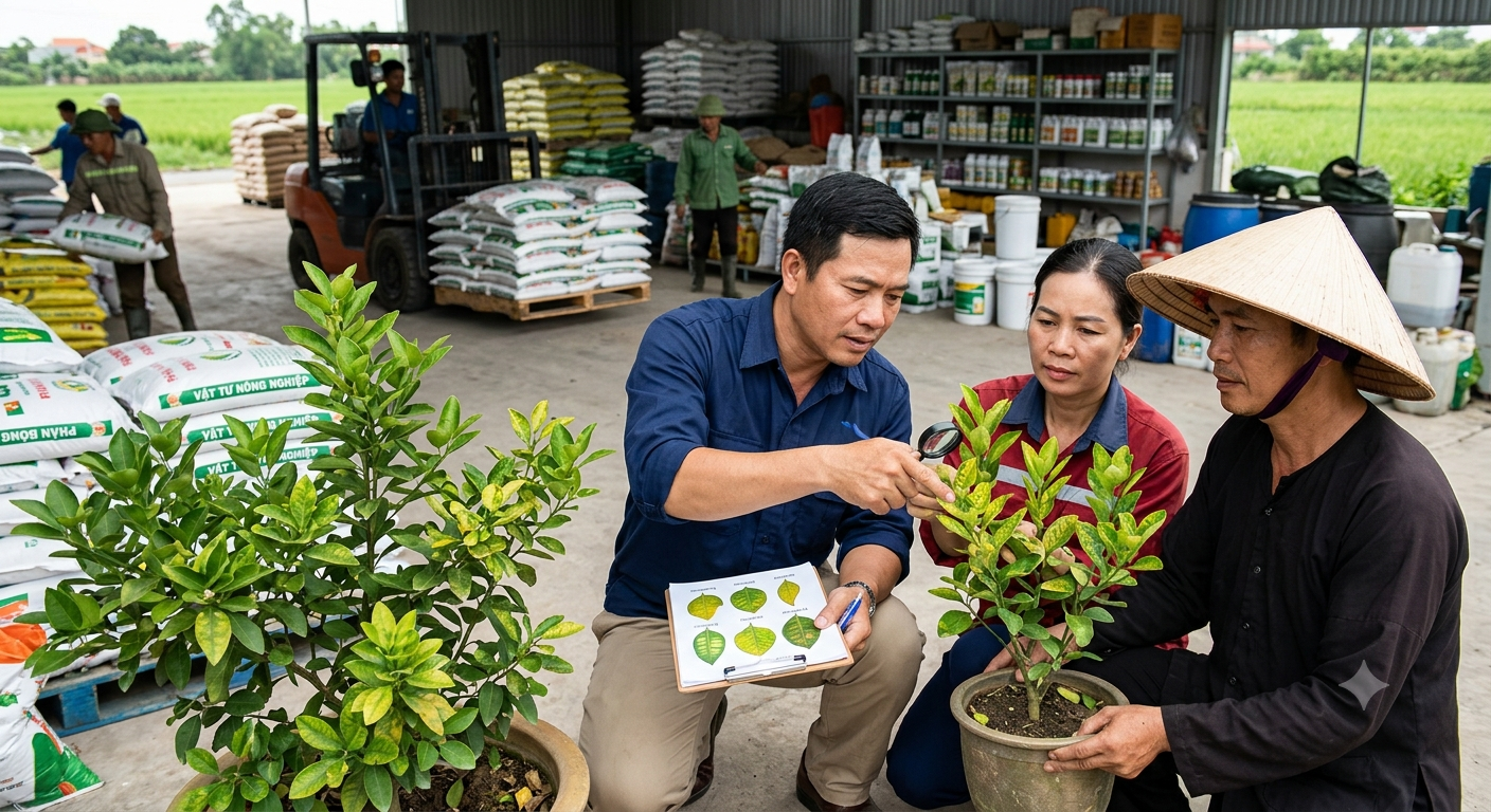 Tổng quan về biểu hiện thiếu dinh dưỡng trên lá cây