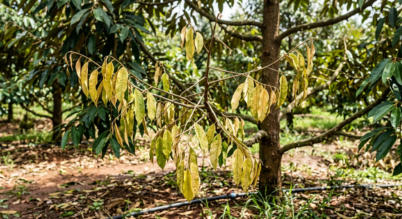 Hiện trạng sinh lý của cây sầu riêng và yêu cầu phục hồi
